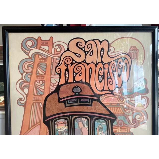 Abstract Groovy Vintage San Francisco Poster. John Lichtenwalner 1969 For Sale - Image 3 of 10
