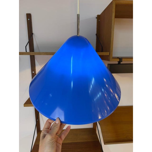 Blue Model Apollo Hanging Lamp Blue Plastic from Nordisk Solar For Sale - Image 8 of 11