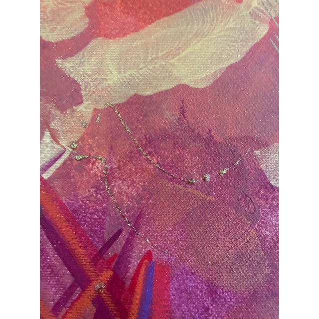 Michelle Tsosie Sisneros Original Painting Large 48x36 Signed Southwestern Art For Sale - Image 9 of 18