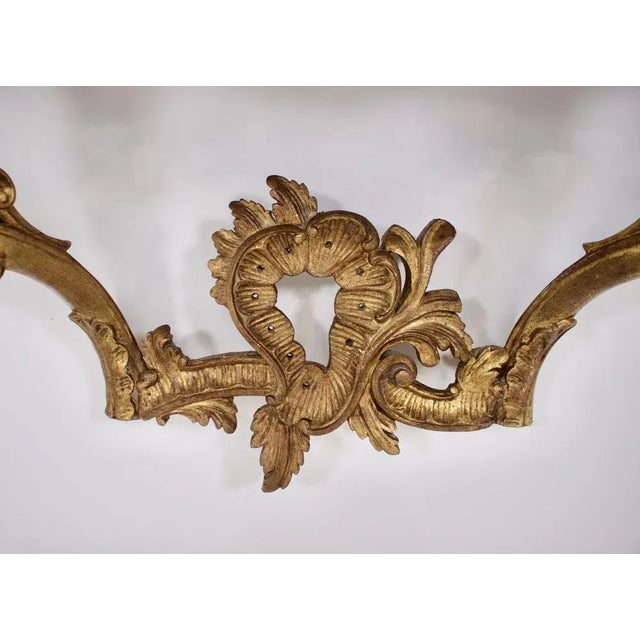 Wall Console and Mirror, 1940s, Set of 2 For Sale - Image 10 of 13