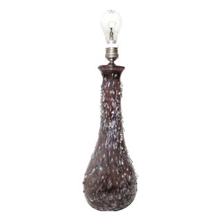 Glass Table Lamp, Italy, 1960s For Sale