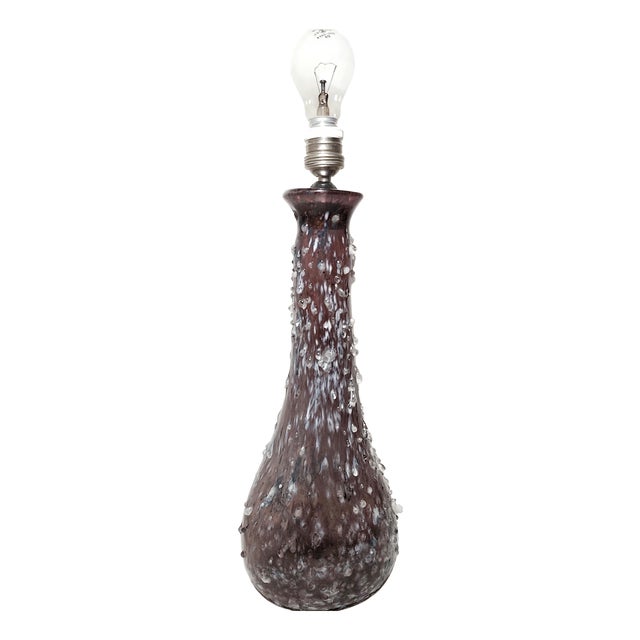 Glass Table Lamp, Italy, 1960s For Sale