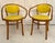 Mid-Century Modern Pair of 1970s Thonet Bentwood Armchairs With Yellow Vinyl Seats For Sale - Image 3 of 18