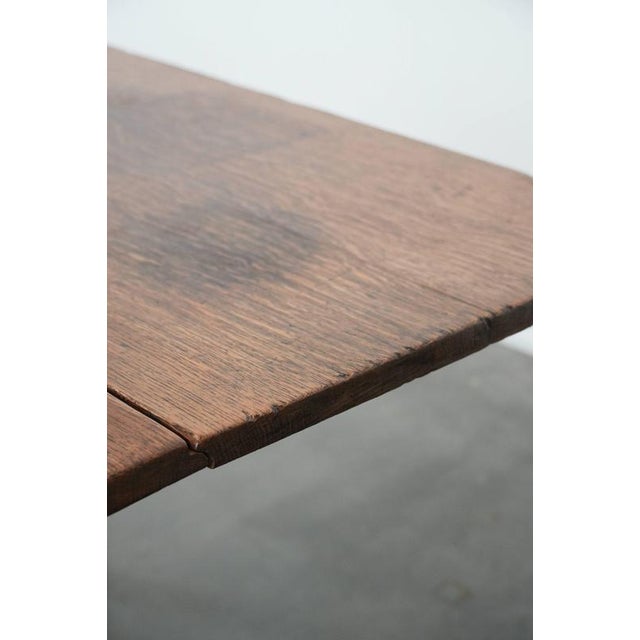 Antique English Lop-Eared Dining Table in Oak, Late 19th Century For Sale - Image 15 of 18