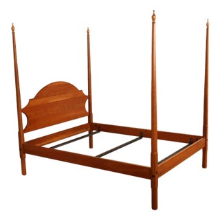 Custom Quality Solid Cherry Queen Size Poster Bed For Sale