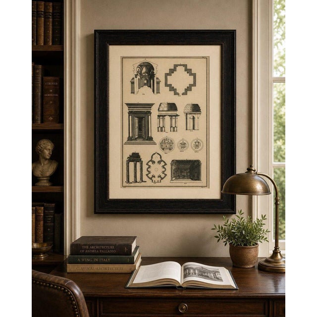 Paper Serlio, Architectural Engraving, 1721, Paper Engraving For Sale - Image 7 of 9