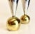 Geometric Postmodern Sterling Silver and Brass Plated Candle Holders - a Pair For Sale In Miami - Image 6 of 11