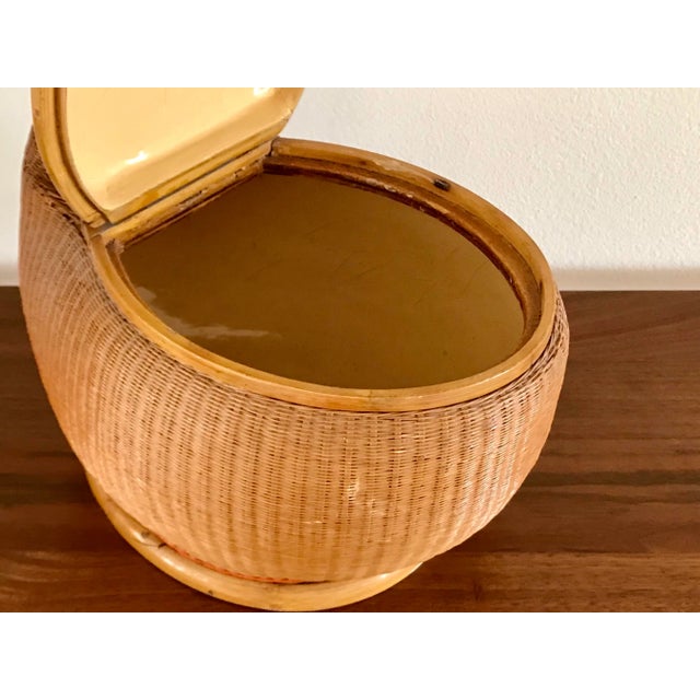 Mid Century Shanghai Collection Wicker Goose For Sale - Image 11 of 13