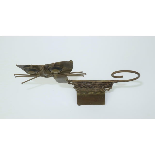 Jarc French Brutalist Metal Cat Sculpture, 1970's For Sale - Image 11 of 14