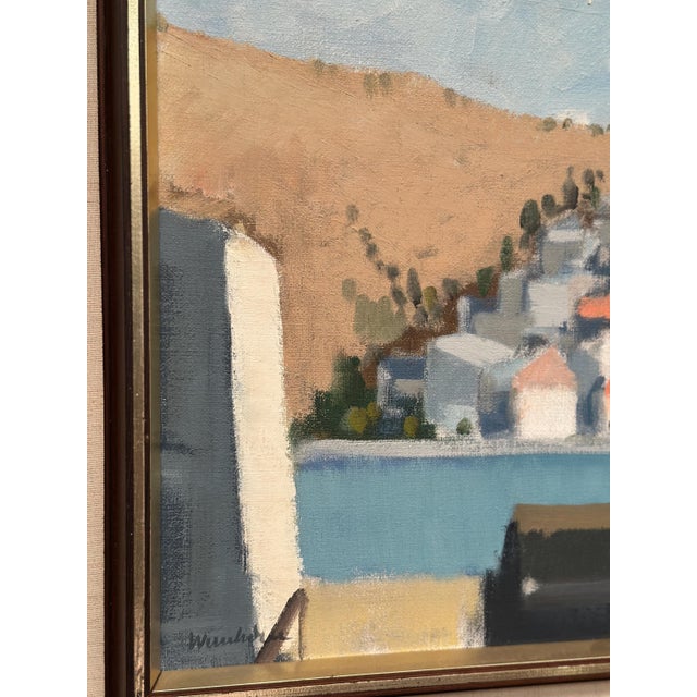 Stig Wernheden, Bergsby, 1960s, Oil on Canvas For Sale - Image 10 of 17