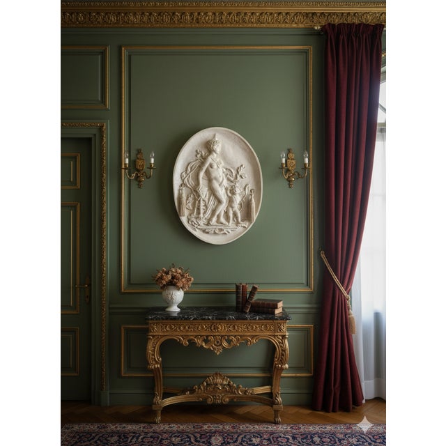 Bas-Relief in Neoclassical Style, 1920s, in Very Good conditions. Designed 1920 to 1949