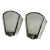 1990s Mid-Century Modern Silver Sconces - a Pair For Sale