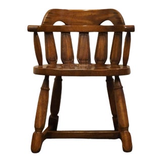 High End Vintage Rustic Southwestern Cowboy Style Accent Arm Chair 7046 For Sale