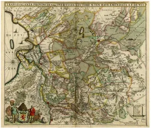 Antique Map of Overijssel from De Wit, 1680