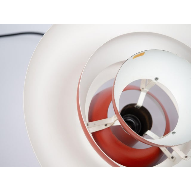 Red Vintage Danish Penta Lamp by Jo Hammerborg for Fog and Morup, 1963 For Sale - Image 8 of 10