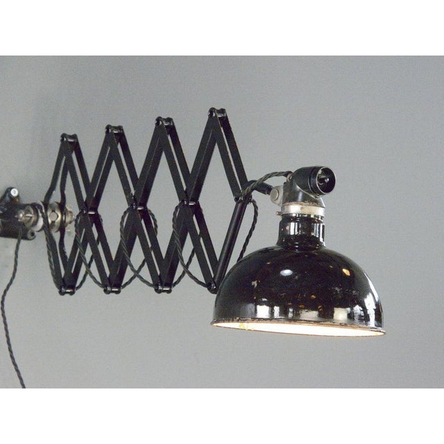 Industrial Industrial Scissor Lamp by Rademacher, 1930s For Sale - Image 3 of 12