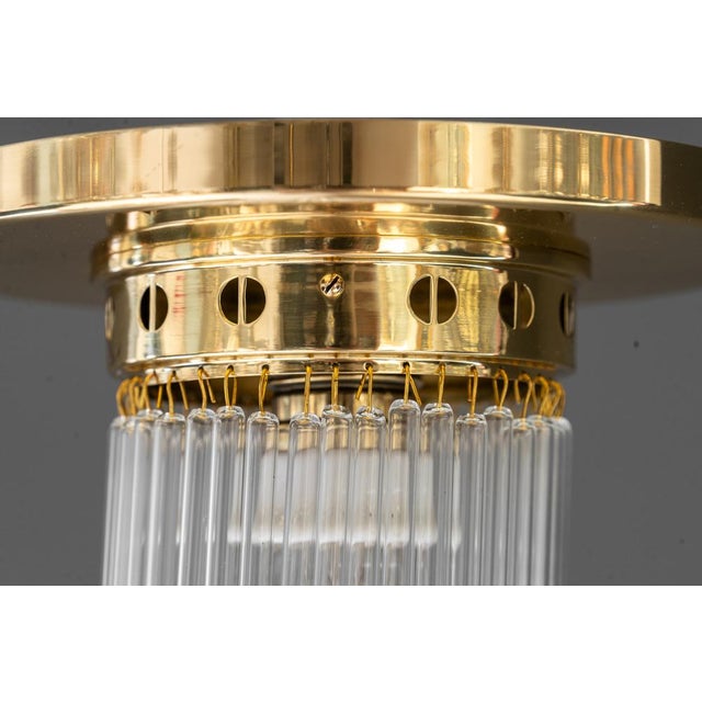 Art Deco Ceiling Lamps with Glass Sticks, 1920s, Set of 2 For Sale - Image 11 of 14