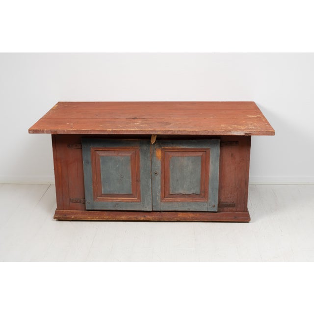 Large 19th Century Swedish Folk Art Side Table For Sale - Image 12 of 18
