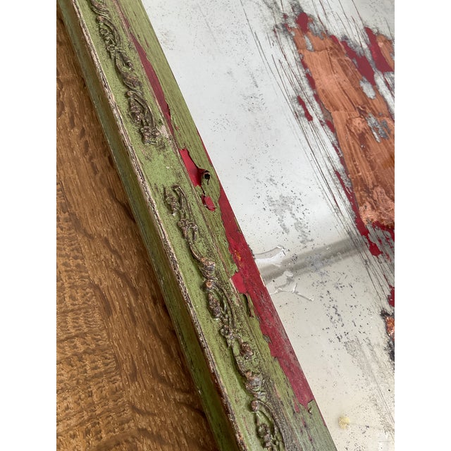 Antique Wall Mirror With Copper For Sale - Image 16 of 17