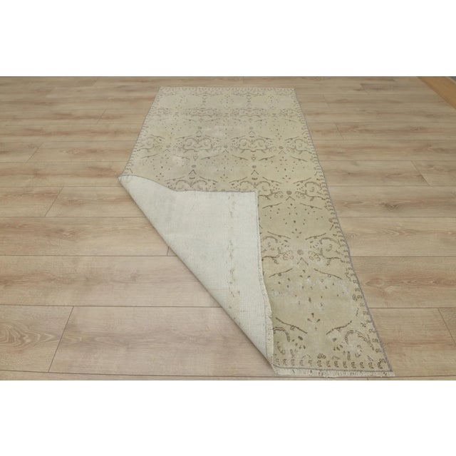 1960s Turkish Vintage Floral Design Wool Oushak Area Rug For Sale - Image 11 of 13