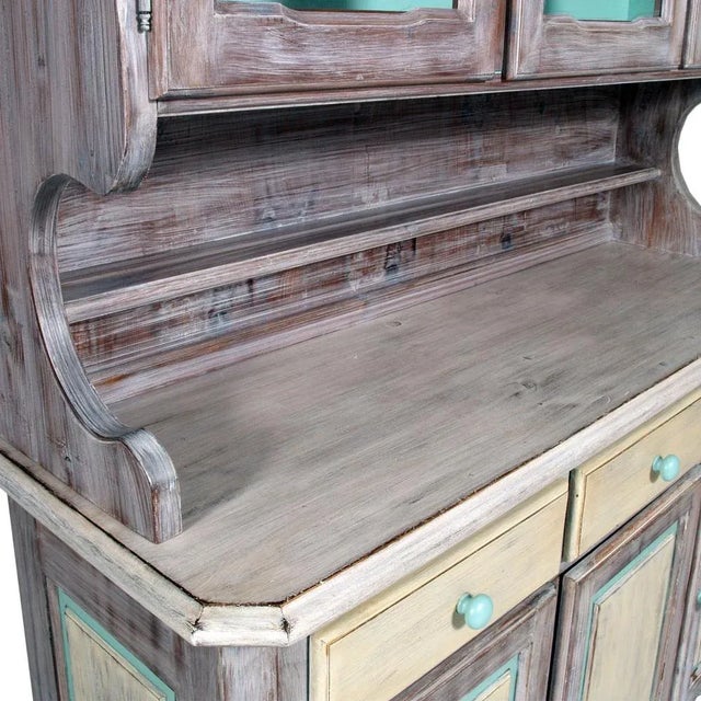 Venetian Cupboard in Larch, 1940s For Sale - Image 5 of 7