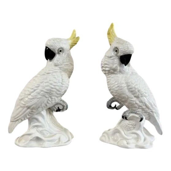 Mid-Century Cockatoos by T.J. Jones, 1950s, Set of 2 For Sale