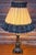 Empire Brass Table Lamp with Fabric Shade, 1960s For Sale - Image 6 of 9