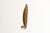Wall sconce by Hans Heck in the shape of a lancet leaf with a candle holder, hammered brass. Created between the 1930s and...
