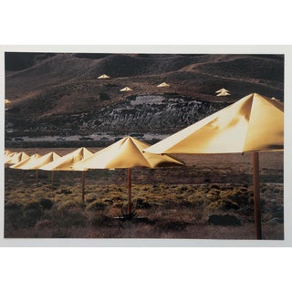 1991 Color Photo of Christo & Jeanne Claude's the Umbrellas Photo Garo For Sale
