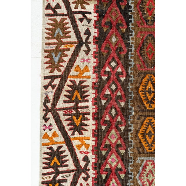 Red District Loom Vintage Kilim Gallery Rug | Paloma For Sale - Image 8 of 15