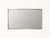 Large Mid-Century Modern Italian Brass Rectangular Wall Mirror, Italy, 1950s For Sale - Image 10 of 12