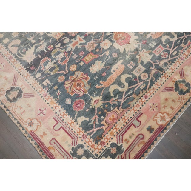 Early 20th Century Indian Larestan Pictorial Carpet - 6'8" x 9'7" For Sale - Image 9 of 10
