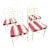 Vintage Coastal Faux Bamboo Dining Chairs - Set of 4 For Sale