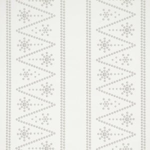 Sample - Schumacher The Pearlies Wallcovering In Silver