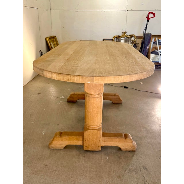 Vintage French Racetrack Oval Dining Table For Sale In Houston - Image 6 of 12