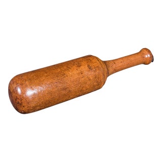 Antique Steak Tenderiser, English, Beech, Treen, Kitchen Mallet, High Victorian For Sale