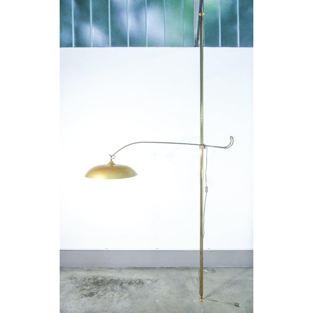 Vintage Italian Brass Floor Lamp, 1940s For Sale - Image 13 of 18