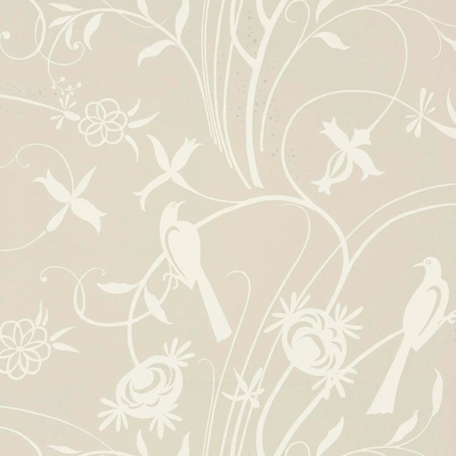 Birds, blossoms, and swaying vines enliven Sky Meadow. Based on a mod 1960s document print, this pattern has a fresh,...