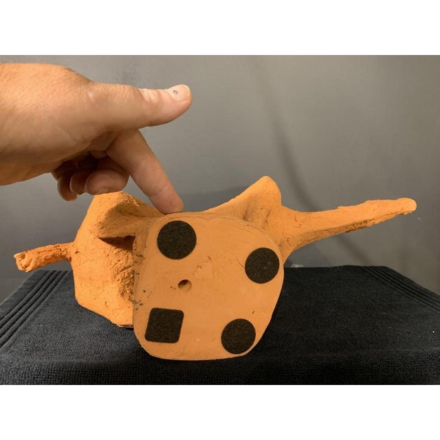 Terracotta Horse Animal Sculpture by Mario Peruggini, 1960s For Sale - Image 12 of 15
