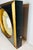 Mid 20th Century Vintage Wall Plaque Raised Cameo Black and Gold Frame For Sale - Image 5 of 7