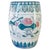 Chinoiserie Vintage 1960 Century Chinese Ceramic Pink Lotus Garden Stool For Sale - Image 3 of 7