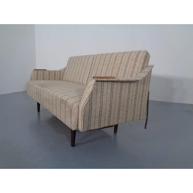 Teak and Wool Daybed, Sweden, 1950s For Sale - Image 9 of 18