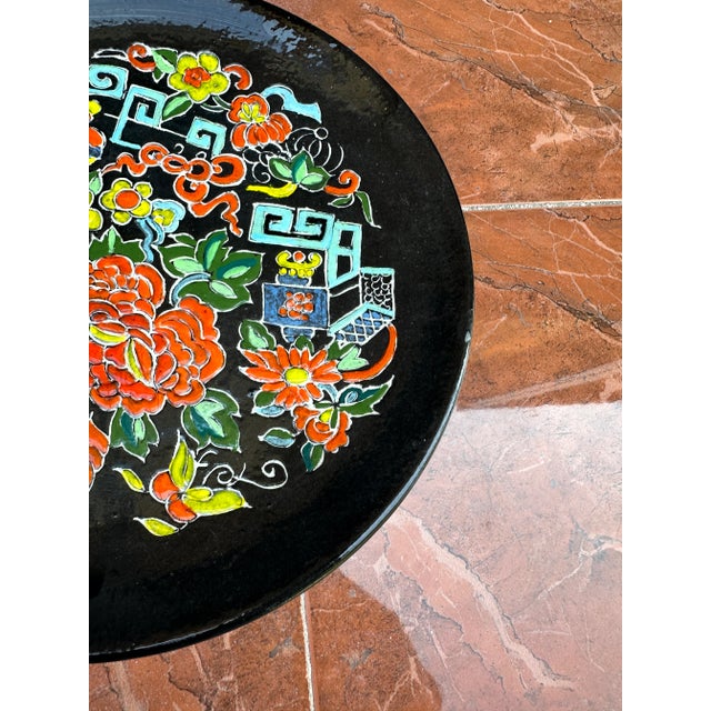 1970s Greek Key Asian Ceramic Decorative Plate For Sale In Atlanta - Image 6 of 8
