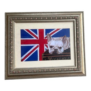 Contemporary Judy Henn Frenchie on Louis Vuitton Case Print For Sale