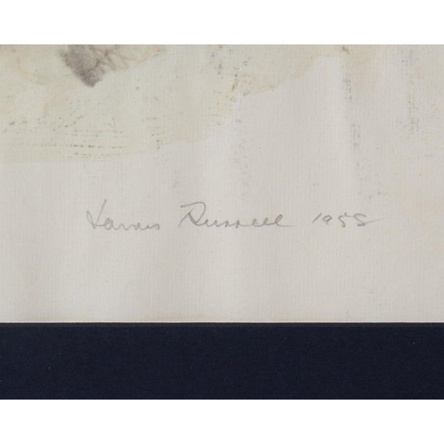 1958 Mixed Media Collage by James Spencer Russell For Sale - Image 4 of 7