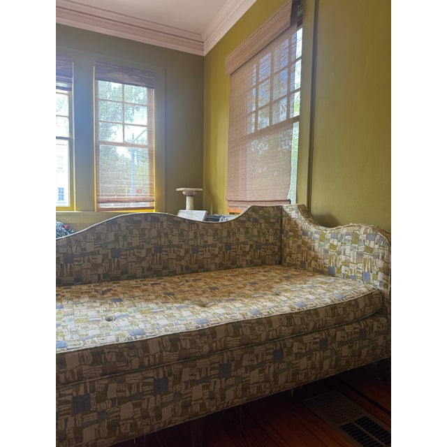 1960s Pair of Scalloped Mid Century Modern Sofas For Sale - Image 4 of 8