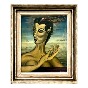 A Mid-Century Surreal Portrait by Chilean Artist Fabio Lemus