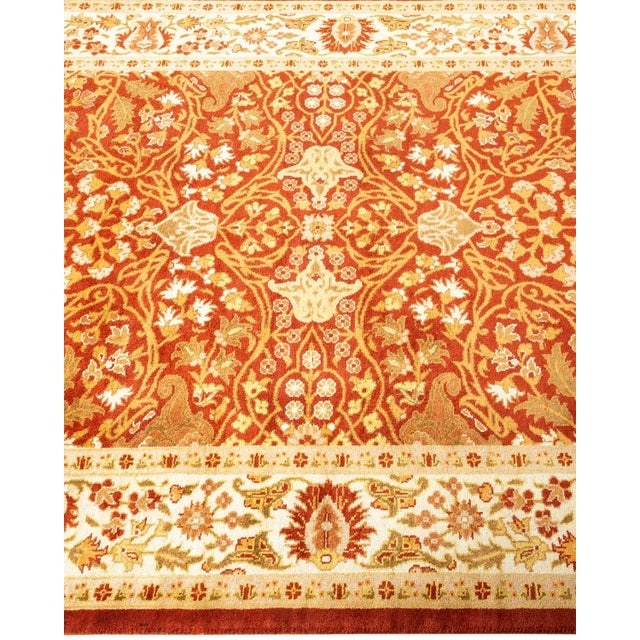 Solo Rugs Mogul, One-of-a-Kind Hand-Knotted Area Rug - Orange, 3' 2" x 12' 7" For Sale - Image 4 of 8
