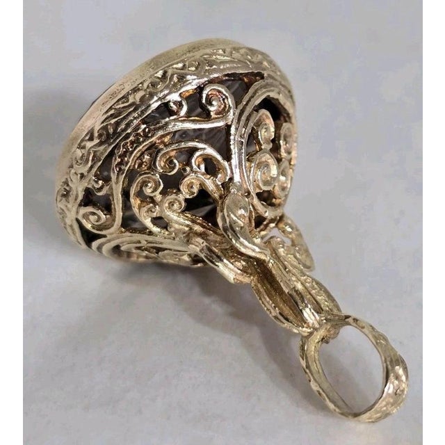 Gold Mid-Century 9ct Gold Charm and Seal from Franklin Mint, London, 1967 For Sale - Image 8 of 18