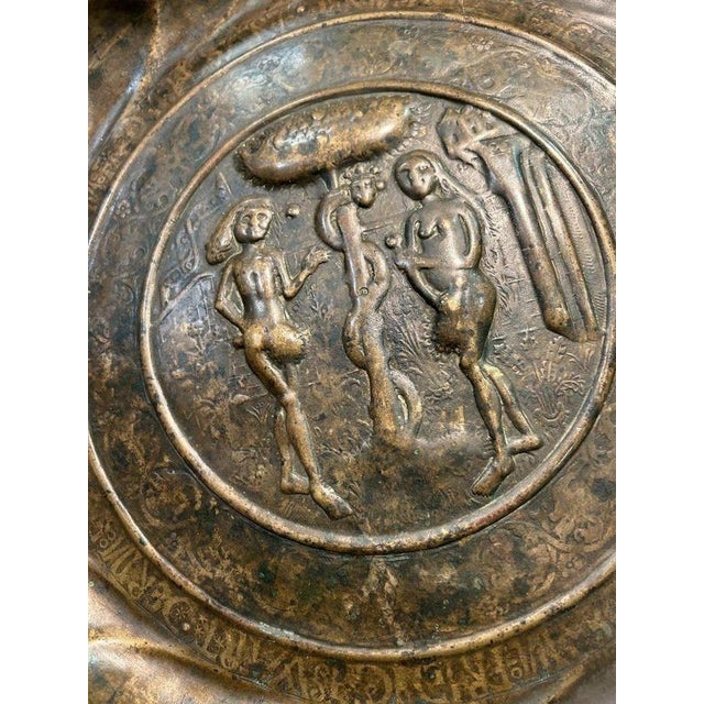 16th Century Embossed Copper Display Plate, Nuremberg For Sale - Image 4 of 8